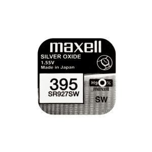 Бутонна батерия сребърна MAXELL SR927 SW /395/399/  AG7   1.55V 1