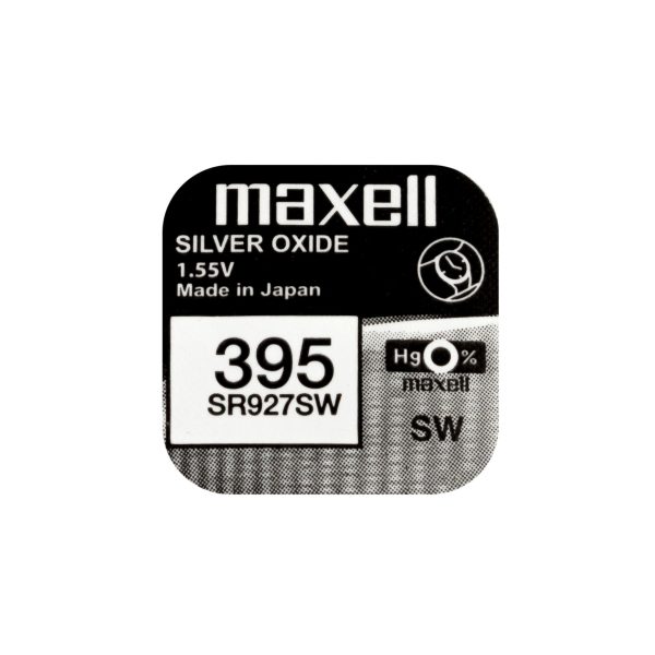 Бутонна батерия сребърна MAXELL SR927 SW /395/399/  AG7   1.55V 1