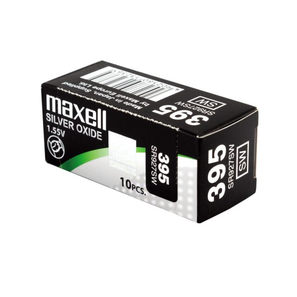 Бутонна батерия сребърна MAXELL SR927 SW /395/399/  AG7   1.55V 3