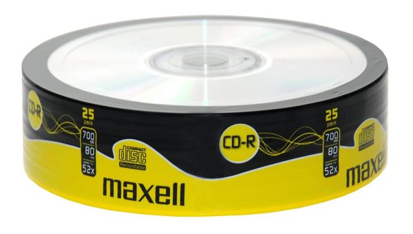 CD-R80 MAXELL, 700MB, 52x, 25 бр 1