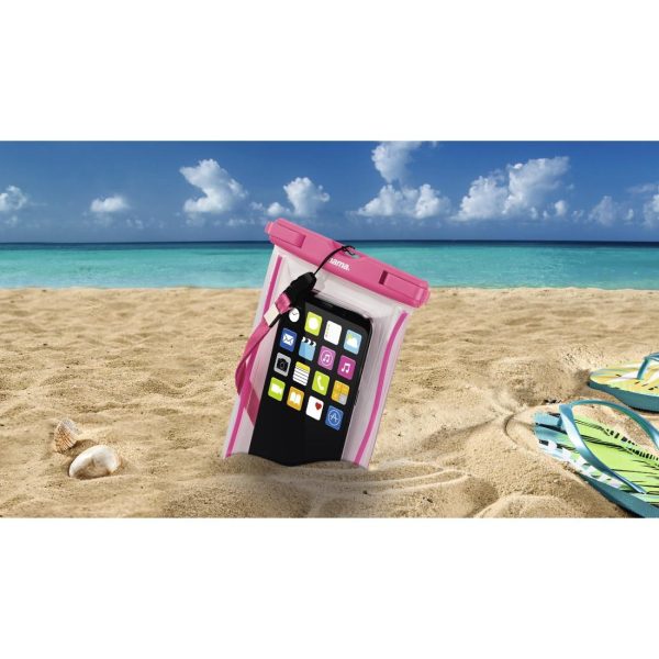 Чанта за смартфон HAMA Playa, Размер XXL, Водоустойчива IPX8, Прозрачен/Розов 6