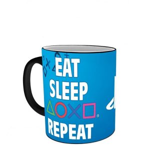 Чаша ABYSTYLE PLAYSTATION Mug Heat Change Eat Sleep Repeat 1