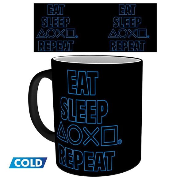 Чаша ABYSTYLE PLAYSTATION Mug Heat Change Eat Sleep Repeat 4