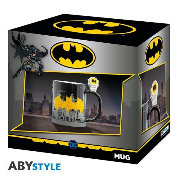 Чаша DC COMICS - 3D Handle Bat-Signal & Batman 4