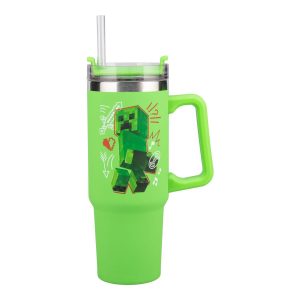 Чаша Paladone: Minecraft - Green 900ml Multiway Travel Cup Stra, PP14600MCF 1
