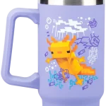 Чаша Paladone: Minecraft - Purple 900ml Multiway Travel Cup Straw,  PP14948MCF 1