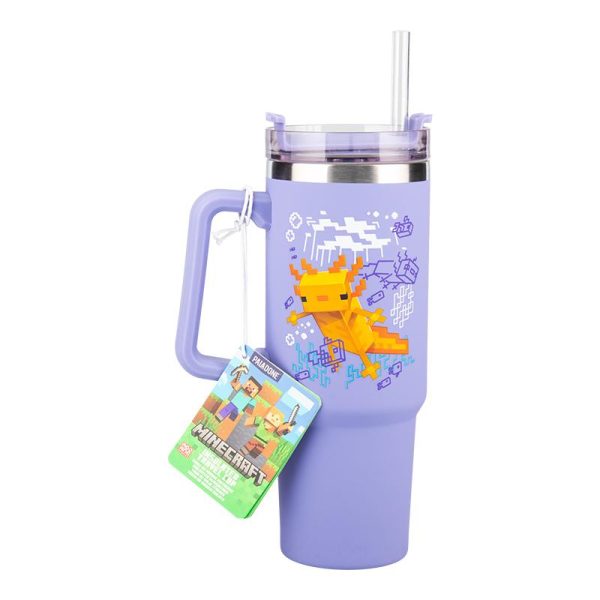 Чаша Paladone: Minecraft - Purple 900ml Multiway Travel Cup Straw,  PP14948MCF 2