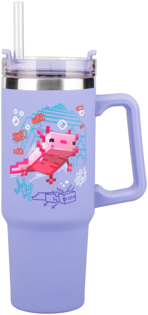 Чаша Paladone: Minecraft - Purple 900ml Multiway Travel Cup Straw,  PP14948MCF 5
