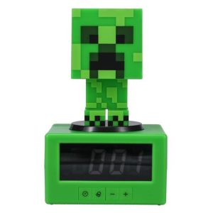 Часовник с аларма Paladone: Minecraft - Creeper Icon Alarm Clock, PP11369MCFV3 1