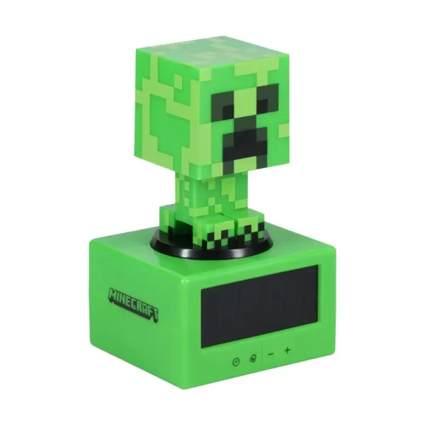 Часовник с аларма Paladone: Minecraft - Creeper Icon Alarm Clock, PP11369MCFV3 2