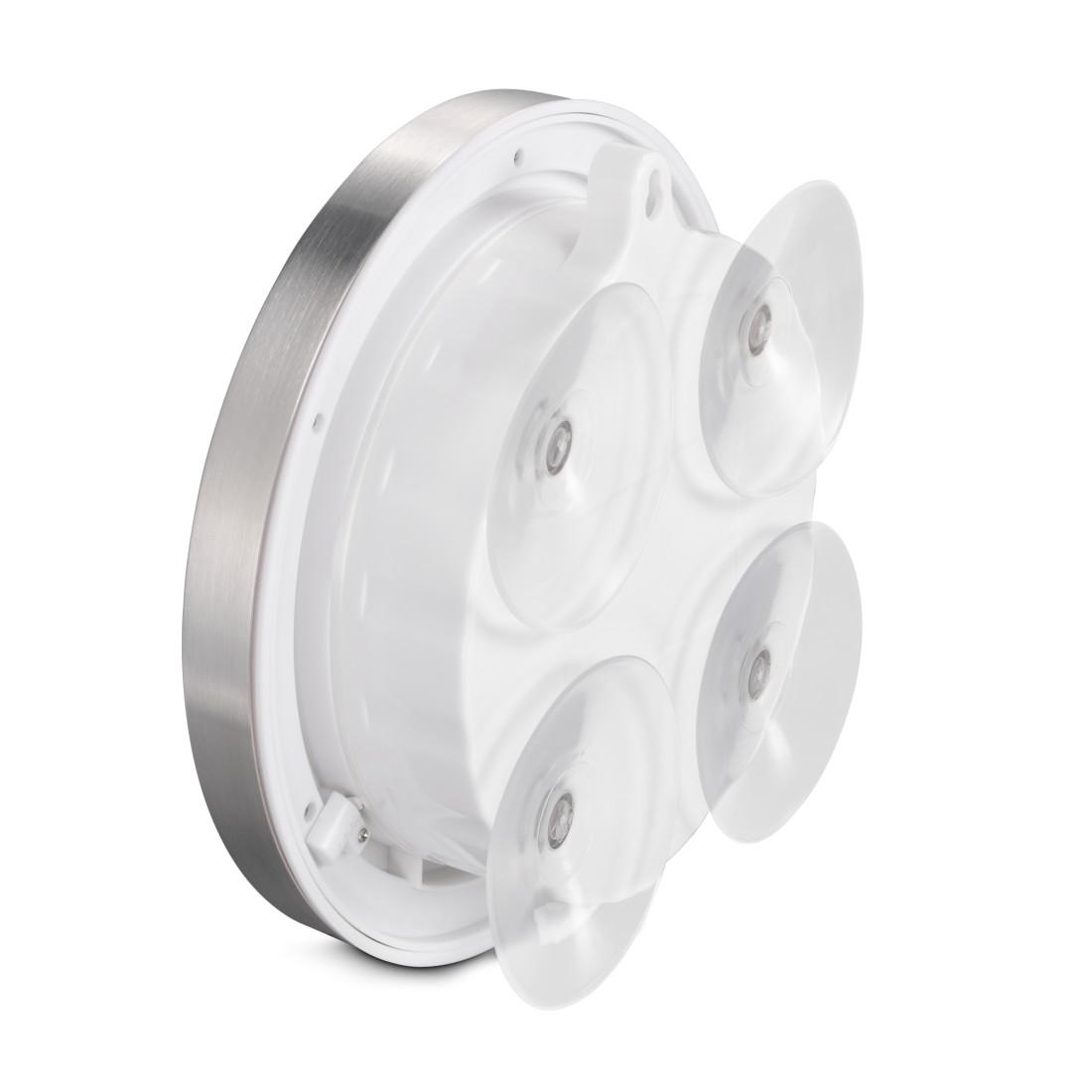 Часовник за баня Hama "Mauritius", стенен часовник с термометър, Ø 17 см, алуминий 3