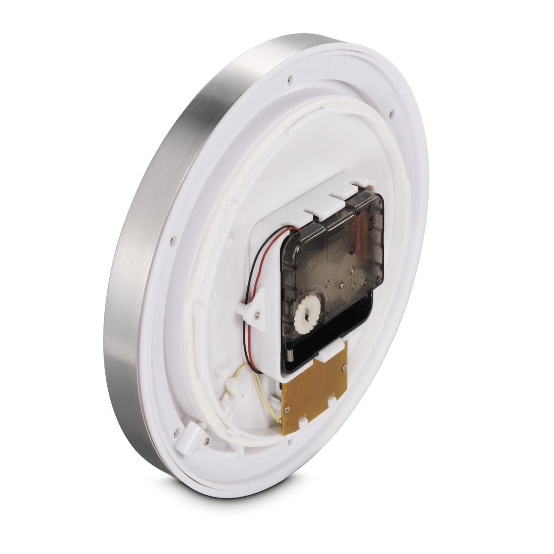 Часовник за баня Hama "Mauritius", стенен часовник с термометър, Ø 17 см, алуминий 4