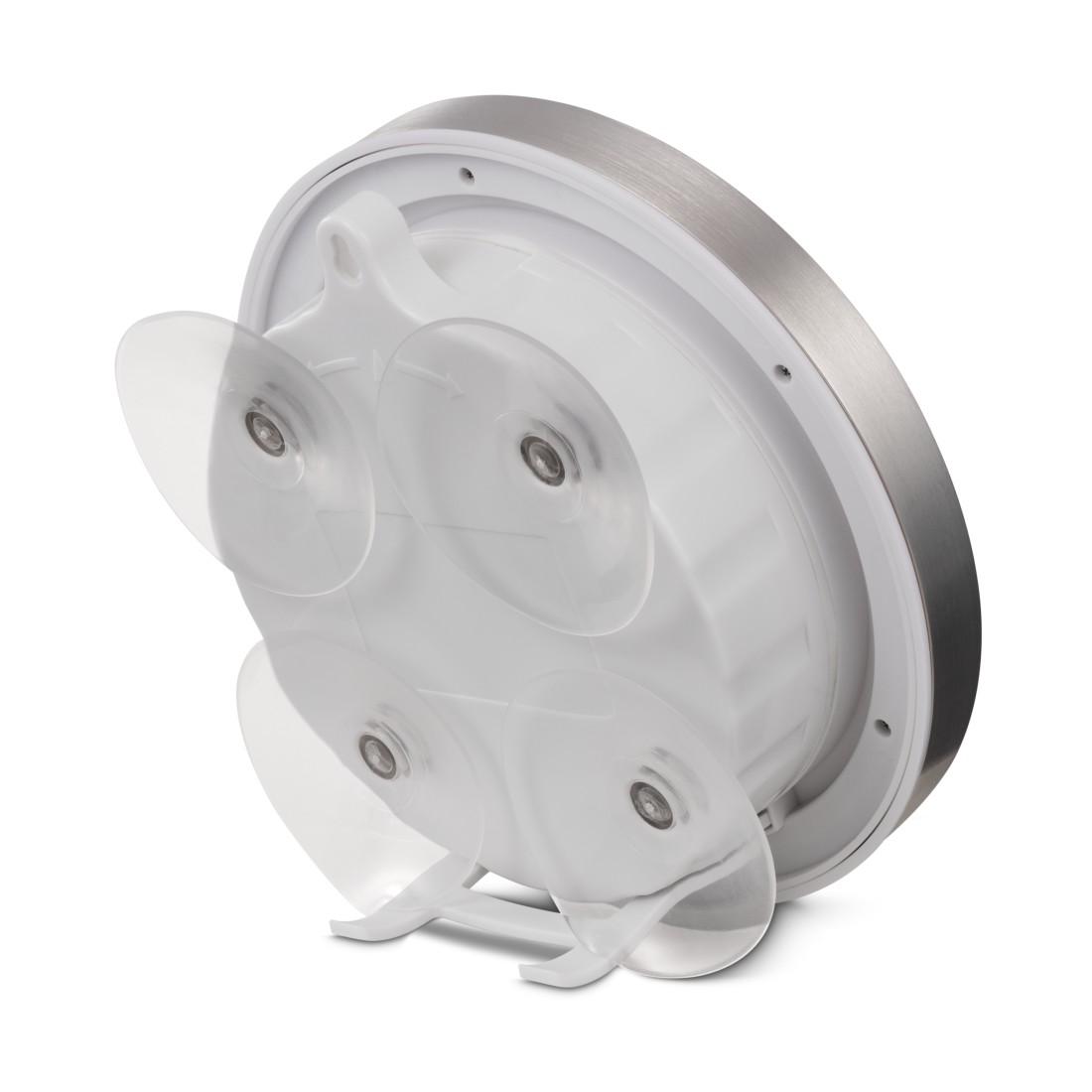 Часовник за баня Hama "Mauritius", стенен часовник с термометър, Ø 17 см, алуминий 5