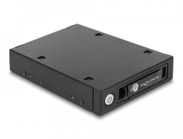 Чекмедже Delock 3.5″, За 1 x 2.5″ U.2 NVMe SSD или SATA / SAS HDD / SSD, Черен 3