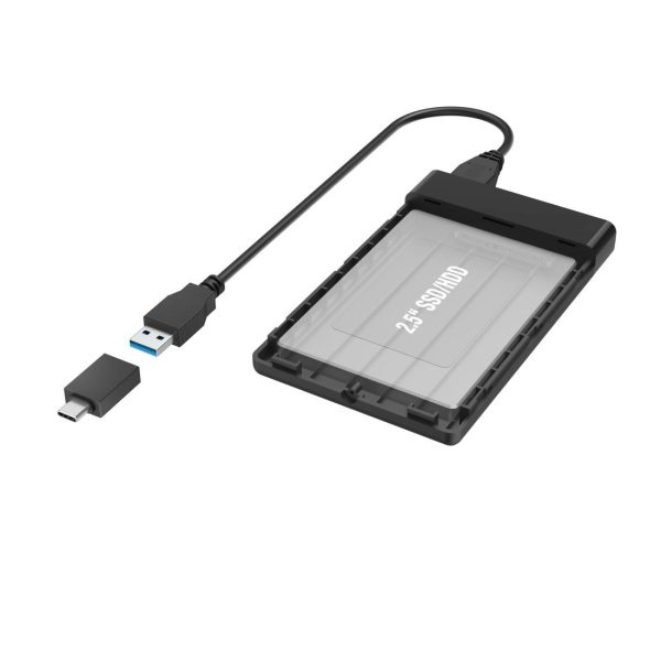 Чекмедже за твърд диск HAMA, 2.5", SSD, HDD, USB 3.2 Gen 1, SATA III, Черен 3