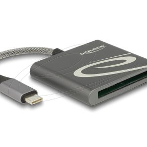Четец Delock външен Card Reader for CFast 2.0 type I / II, USB Type-C 1