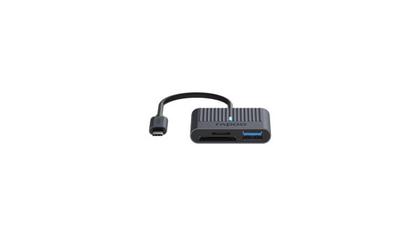 Четец за карти Rapoo UCR-3001, USB-C, Черен 2