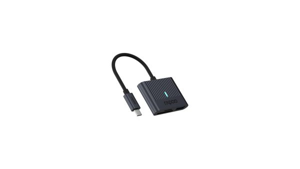Четец за карти Rapoo UCR-3001, USB-C, Черен 5