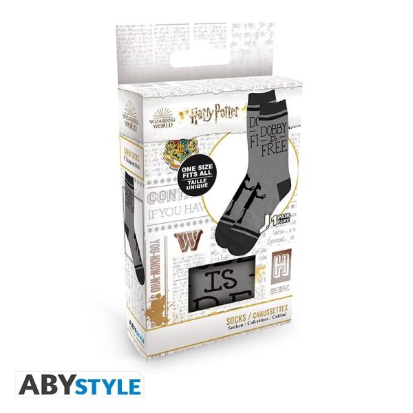 Чорапи ABYSTYLE HARRY POTTER Black & Grey Dobby 5