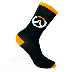 Чорапи ABYSTYLE OVERWATCH Socks Logo, Черен/Оранжев 1