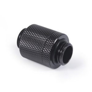 D-Plug Alphacool ES, 20mm, G1/4 AG auf G1/4 AG, Черен мат 1