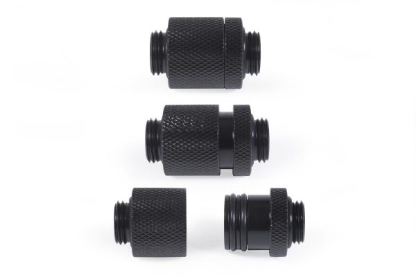 D-Plug Alphacool ES, 20mm, G1/4 AG auf G1/4 AG, Черен мат 3