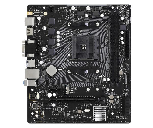 Дънна платка ASRock A520M-HVS, Socket AM4, mATX 2