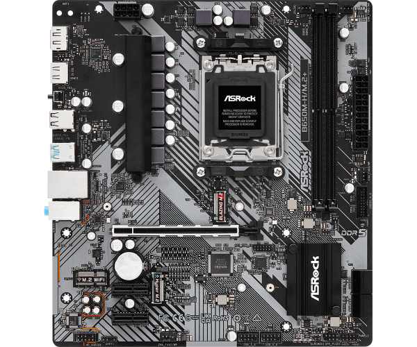 Дънна платка ASROCK B650M-H/M.2+, Socket AM5, 2xDDR5 1