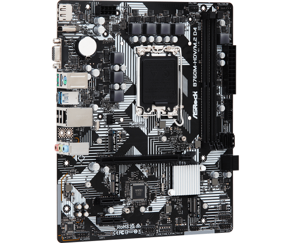 Дънна платка ASRock B760M-HDV M.2, LGA1700, ATX 2