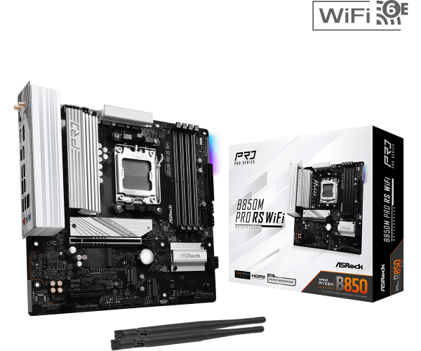 Дънна платка ASRock B850M Pro RS WIFI 6E socket AM5 5