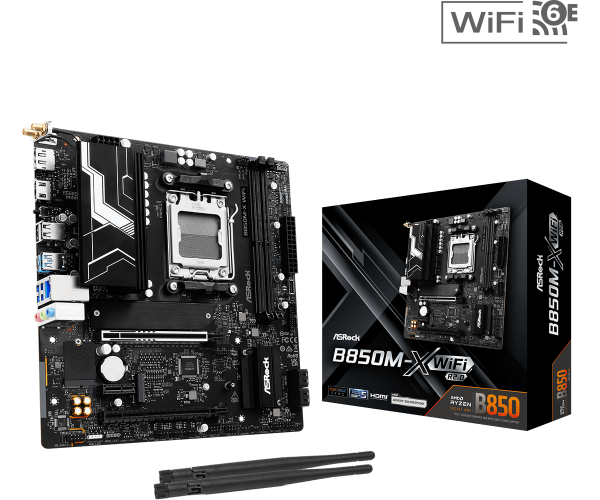 Дънна платка ASRock B850M-X WiFi R2.0 socket AM5 5