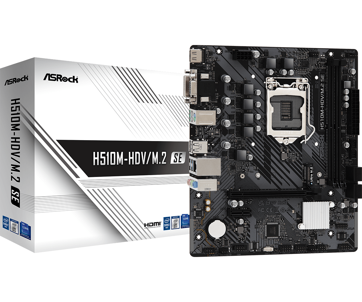Дънна платка ASRock H510M-HDV/M.2 SE, LGA1200, DDR4, mATX 5