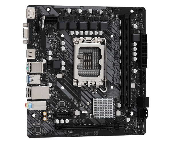 Дънна платка ASRock H610M-HDV, LGA1700, mATX 3