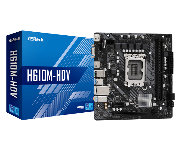Дънна платка ASRock H610M-HDV, LGA1700, mATX 5