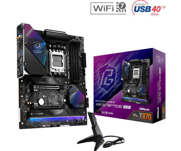 Дънна платка ASROCK X870 RIPTIDE WIFI, Socket AM5 5