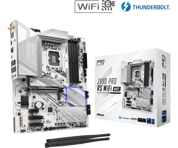 Дънна платка ASRock Z890 Pro RS WIFI White, LGA 1851 5