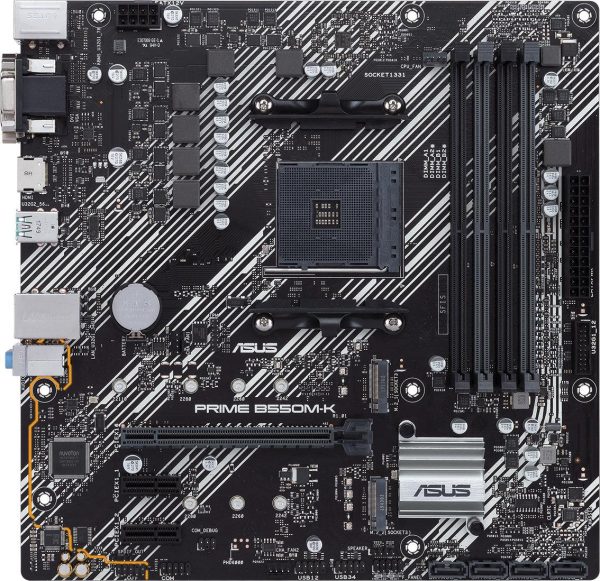 Дънна платка ASUS Prime B550M-K, socket AM4 1