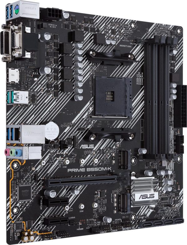 Дънна платка ASUS Prime B550M-K, socket AM4 3