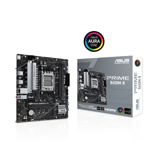 Дънна платка ASUS PRIME B650M-R socket AM5, 2xDDR5 5