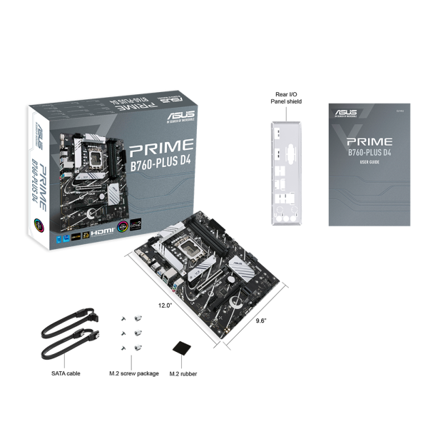Дънна платка ASUS PRIME B760-PLUS D4, LGA 1700, ATX 5