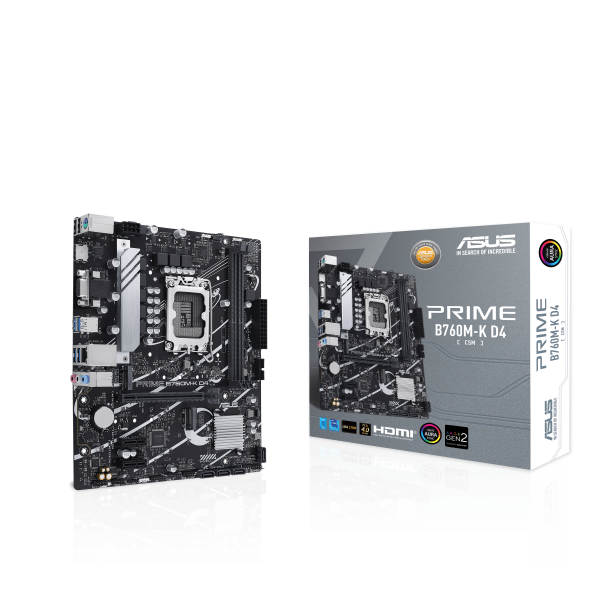 Дънна платка ASUS PRIME B760M-K D4, LGA 1700, mATX 6