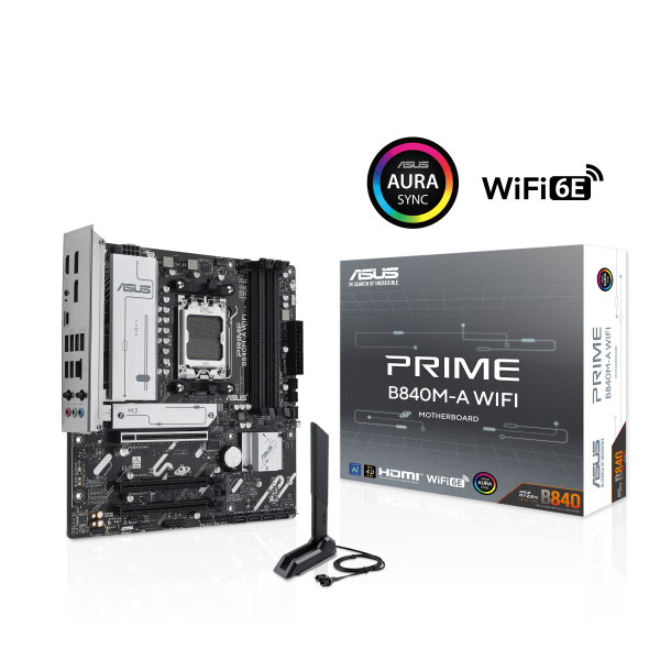 Дънна платка ASUS PRIME B840M-A WIFI 6E socket AM5 6