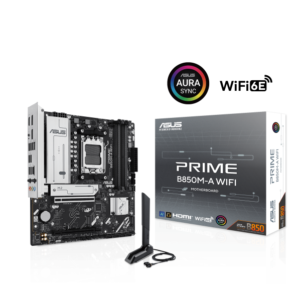 Дънна платка ASUS PRIME B850M-A WIFI 6E socket AM5 7
