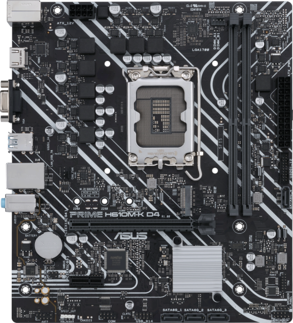 Дънна платка ASUS PRIME H610M-K D4, LGA 1700 mATX 1
