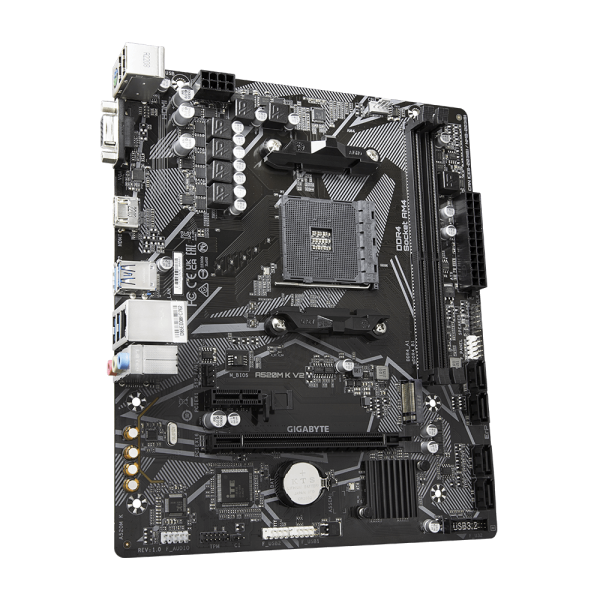 Дънна платка GIGABYTE A520M K V2, Socket AM4 2