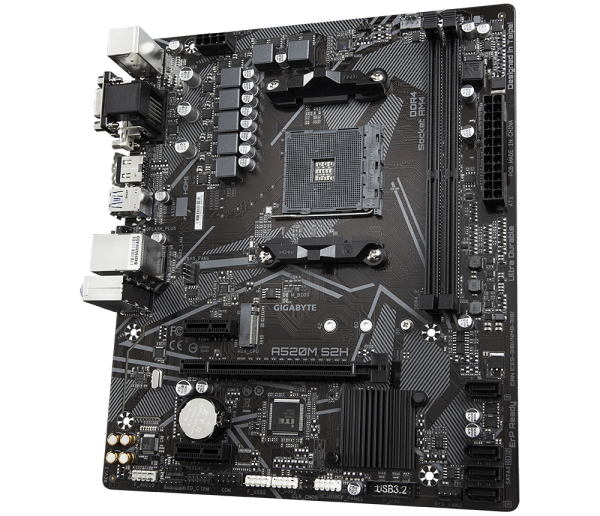 Дънна платка GIGABYTE A520M-S2H, Socket AM4 2