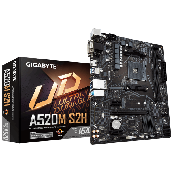 Дънна платка GIGABYTE A520M-S2H, Socket AM4 5