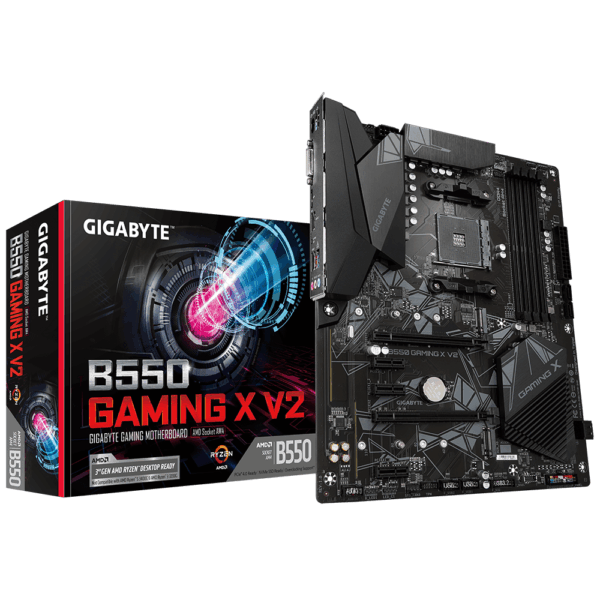 Дънна платка GIGABYTE B550 GAMING X V2 Socket AM4, 4 x DDR4, RGB Fusion, V2 (rev. 1.0) 1
