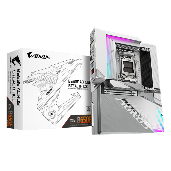 Дънна платка GIGABYTE B650E AORUS STEALTH ICE 5