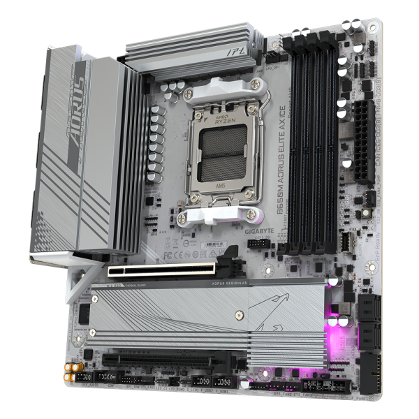 Дънна платка GIGABYTE B650M AORUS ELITE AX ICE 2